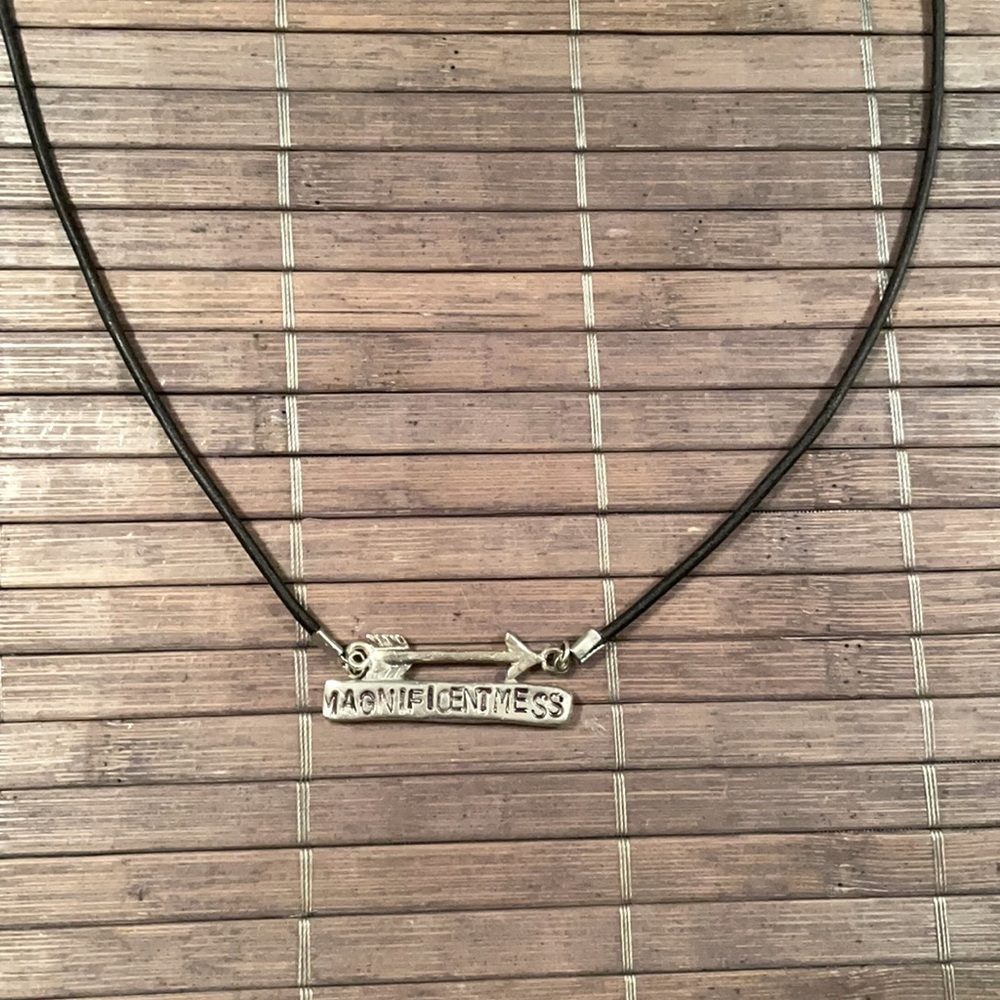 Magnificent Mess  Black Cord Necklace